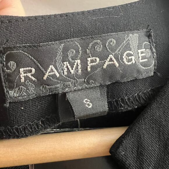 Rampage Y2K Cap Sleeve Knee Length Dress, Black Small - Picture 3 of 5